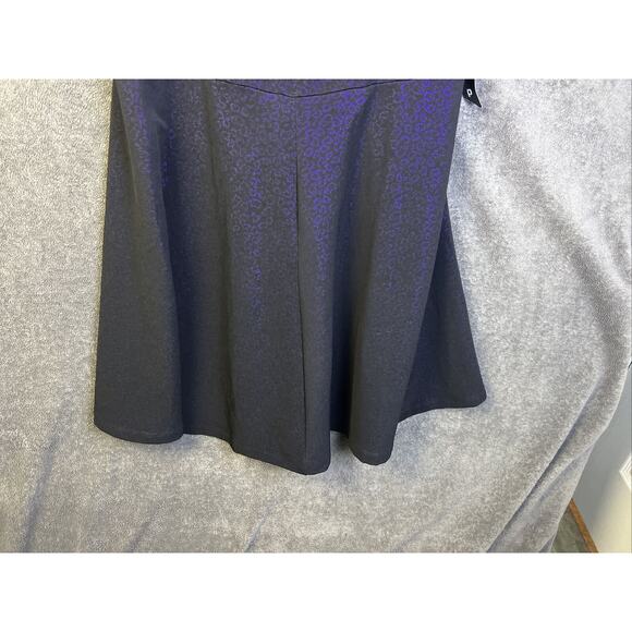 Snap Sleeveless Dress NWT Women's Plus Size 2X Black/Purple Back Zip - Picture 4 of 9